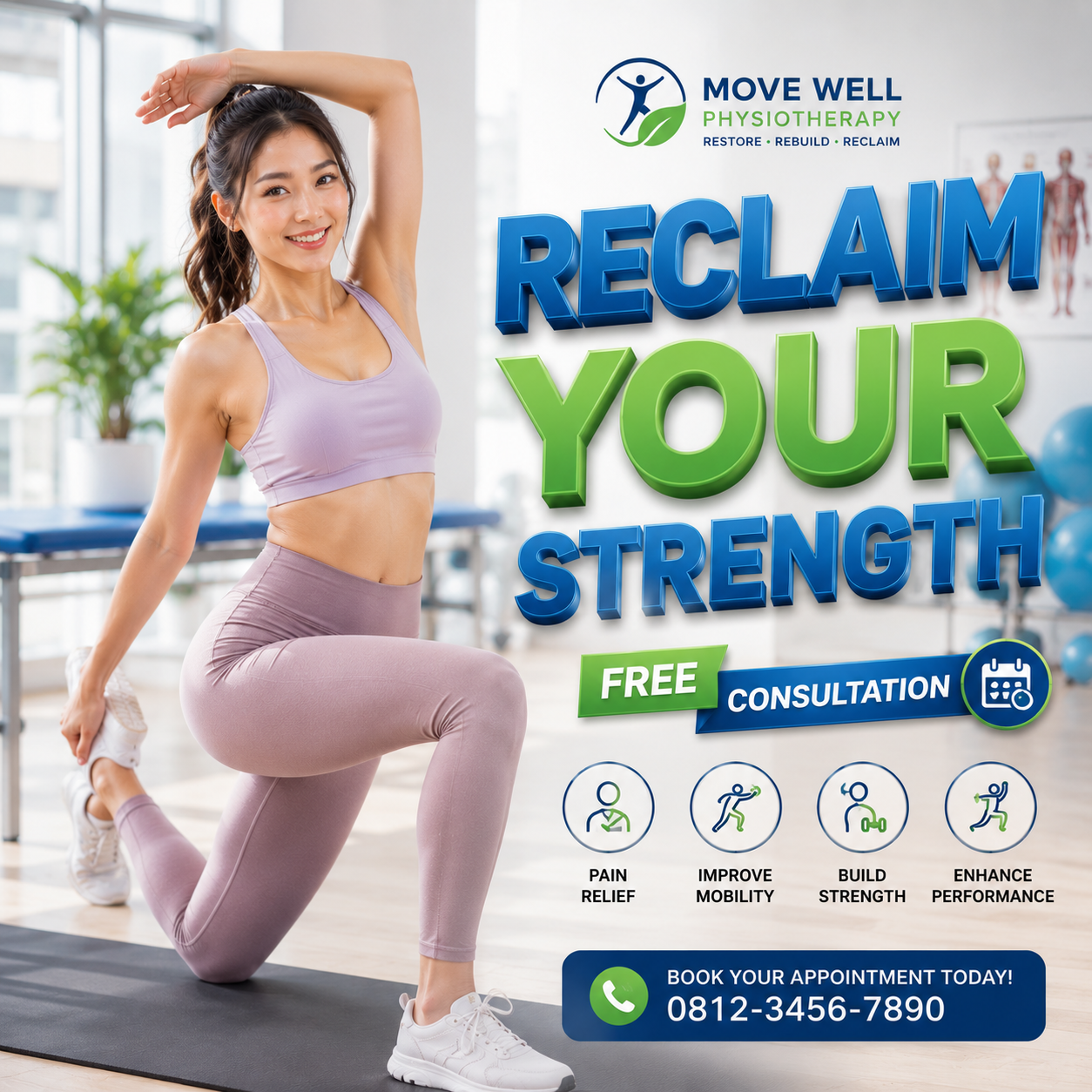 Suasana ruang terapi yang tenang dan menenangkan di Quince Rehab Center